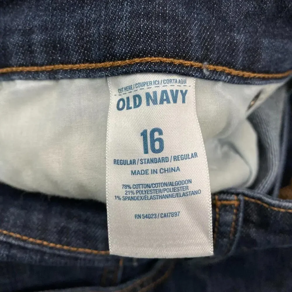 Old Navy The Diva Skinny‎ Women's size 16 Dark Wash Blue Denim Jeans